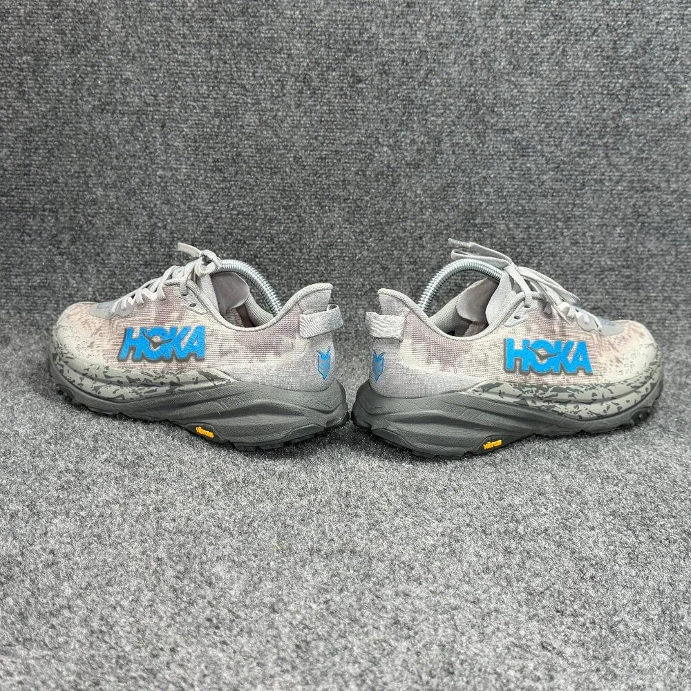 Hoka Speedgoat 6 Trail Running Shoes Men's Size 9 Gray Athletic Outdoor Sneakers